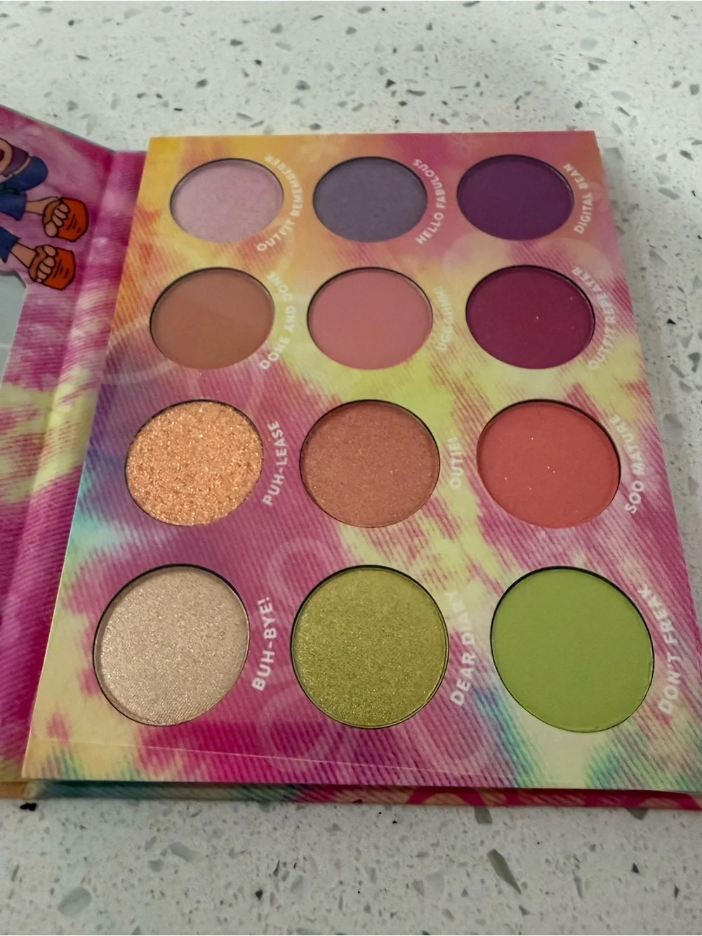 ColourPop Lizzie McGuire Eyeshadow Palette - Pink, Yellow, Green, Purple
